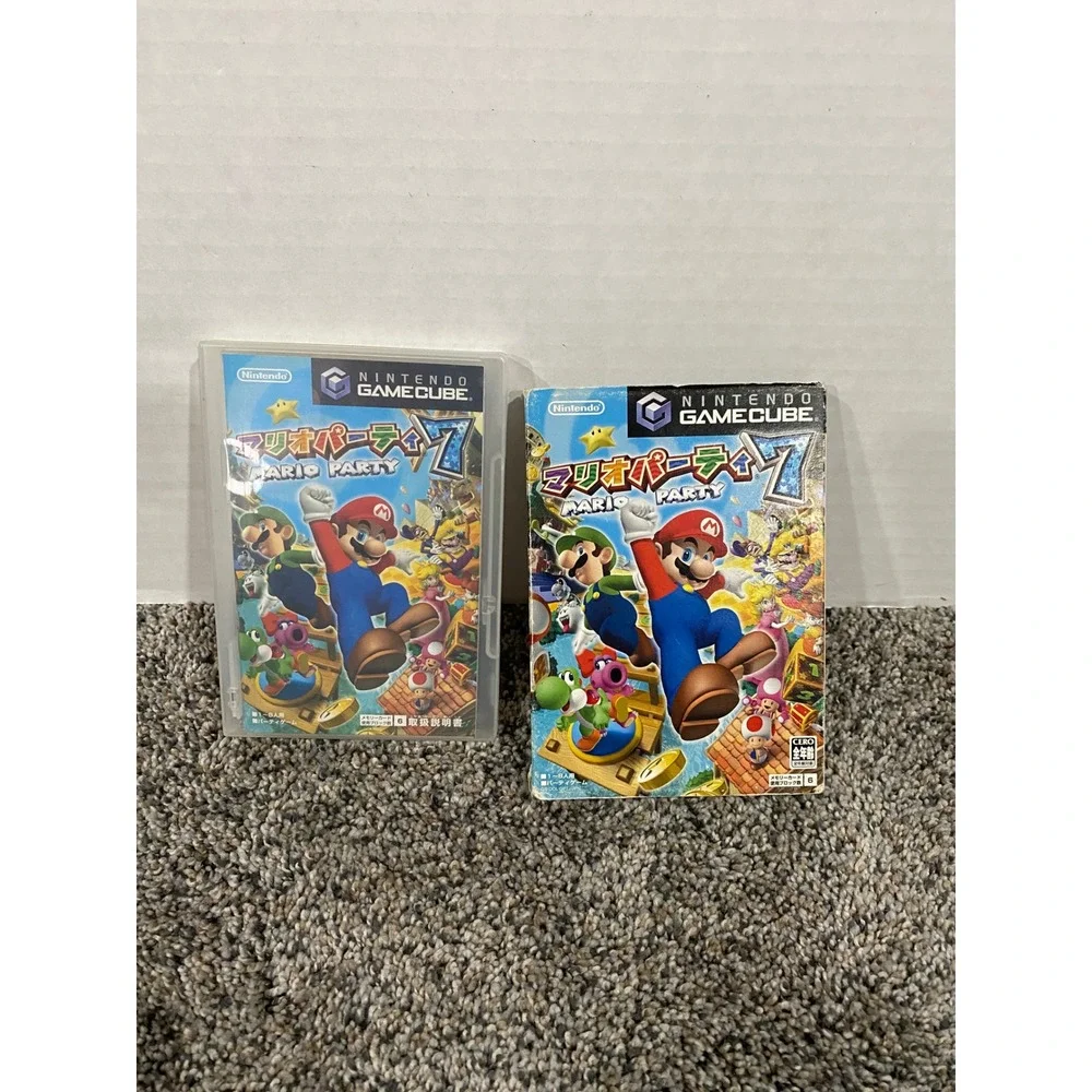 Nintendo Mario Party 7 GameCube Japanese Import NTSC-J Good CIB Complete Boxed